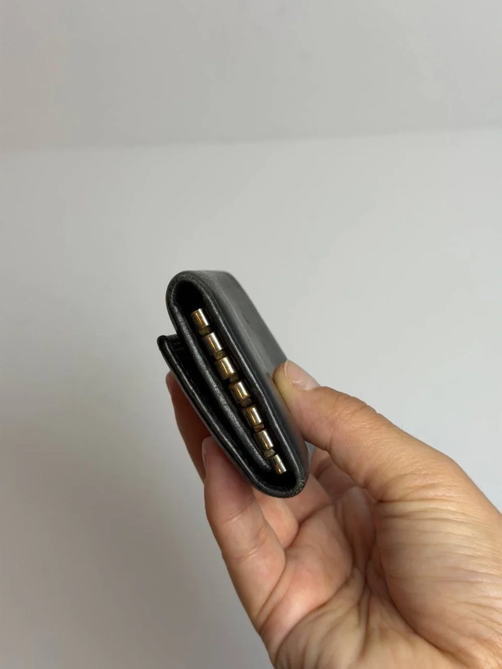 Gucci Black Leather Key Holder Case